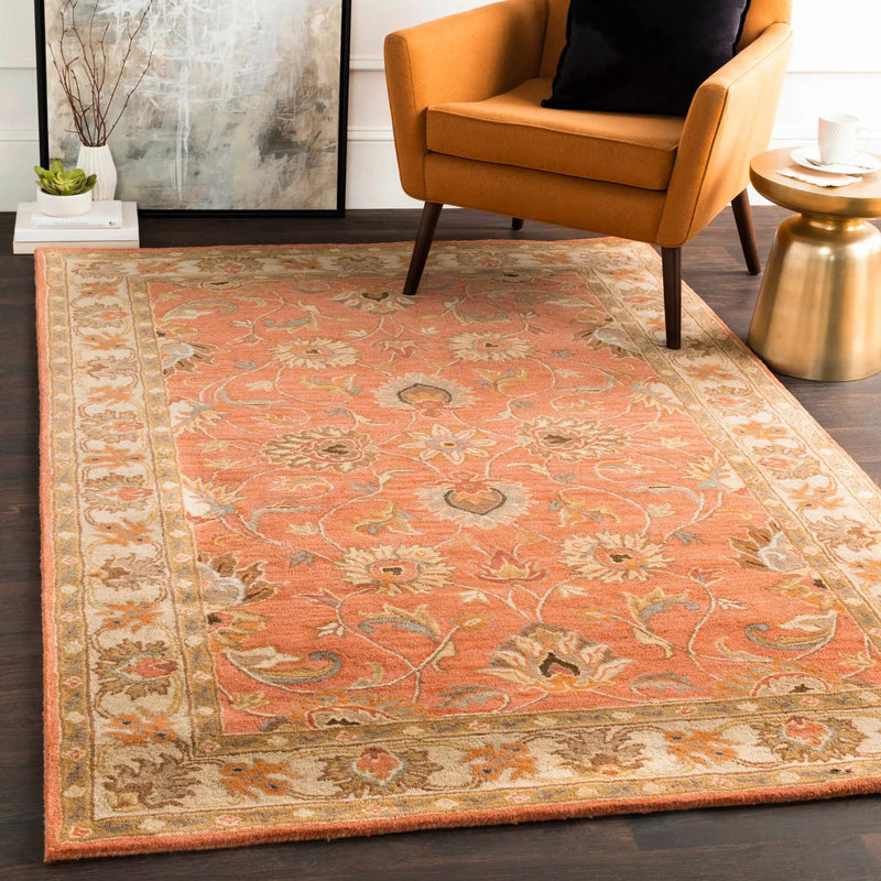Caesar Hand Tufted Burnt Orange 1124 Wool Carpet by Boutique Rugs