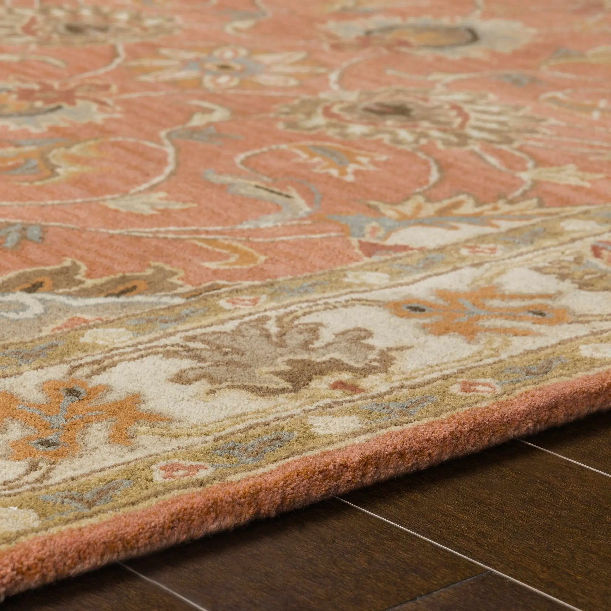 Caesar Hand Tufted Burnt Orange 1124 Wool Carpet by Boutique Rugs