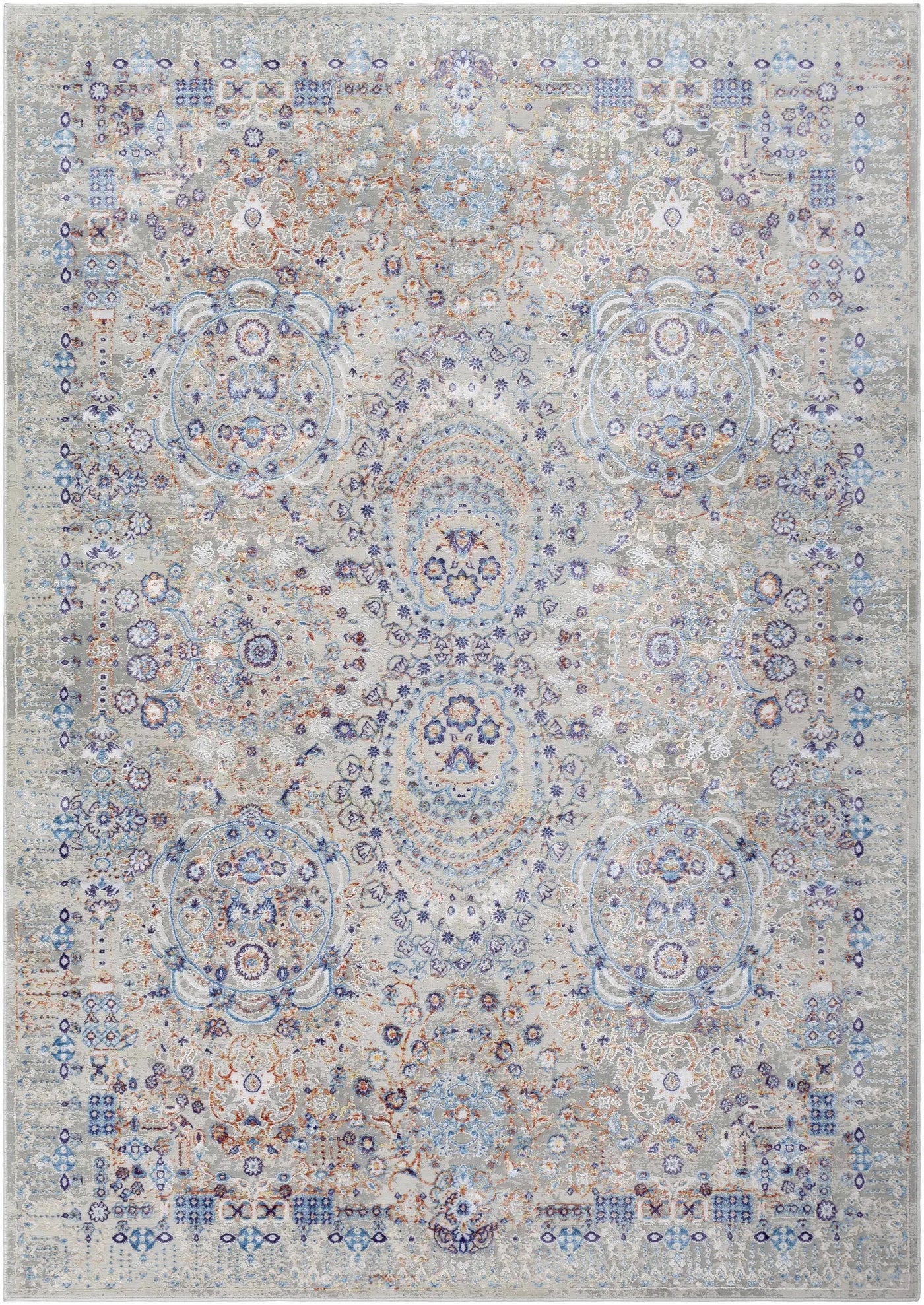 Aisha Abstract Premium Sheen Viscose Rug - Clearance by Boutique Rugs