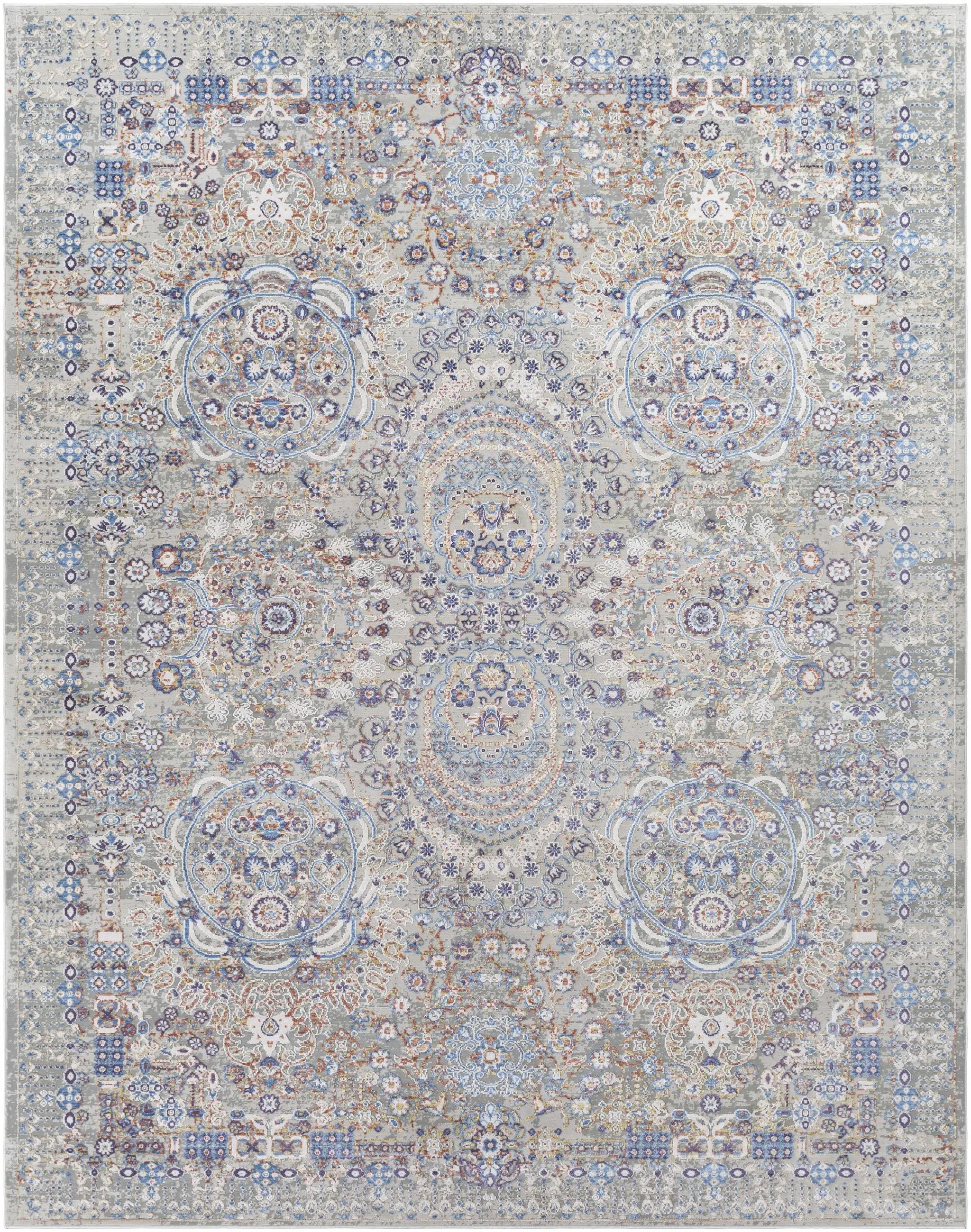 Aisha Abstract Premium Sheen Viscose Rug - Clearance by Boutique Rugs