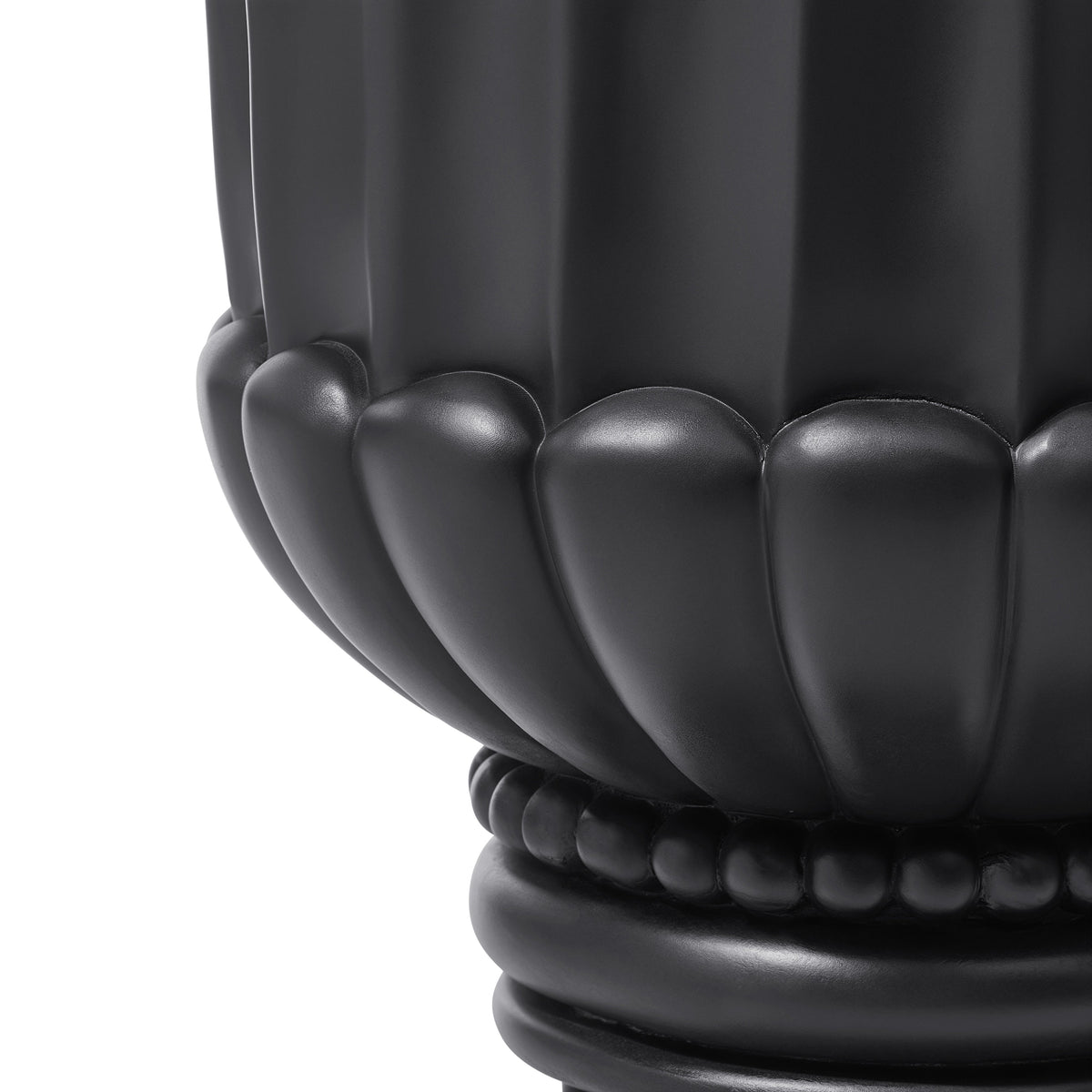 Large-Capacity European Pedestal Urn Outdoor Garden Planter - Black, photo 5 of 8