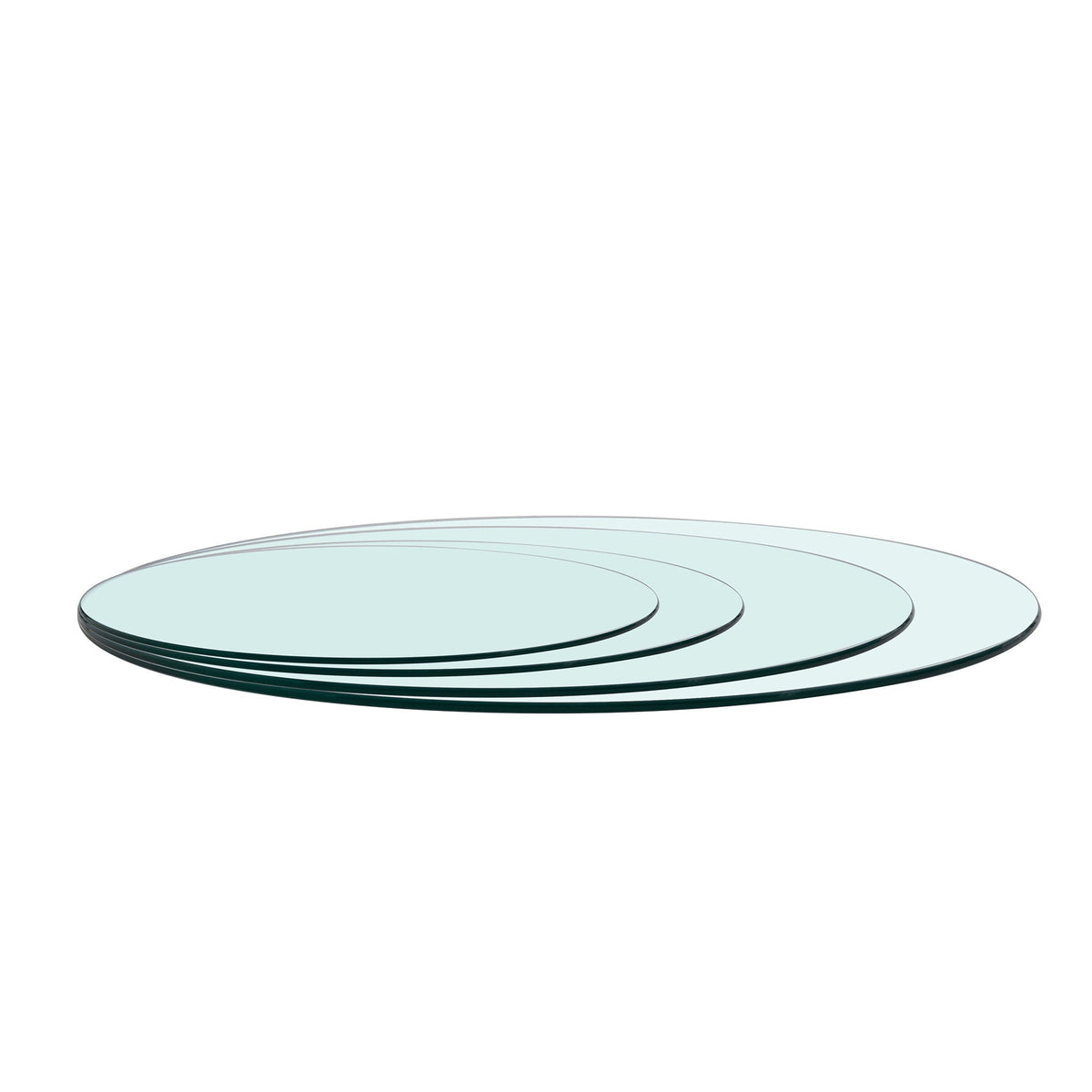 Round Tempered Glass Table Top with Durable Finish - White or Black, photo 14 of 16
