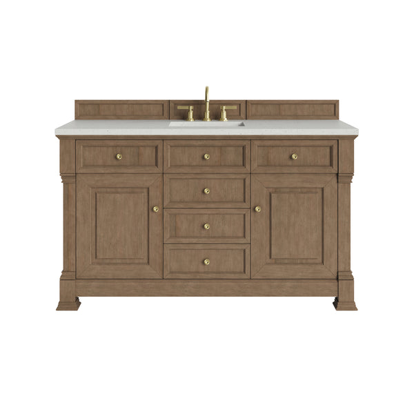 James Martin Brookfield 60" Single Bathroom Vanity, Pecan