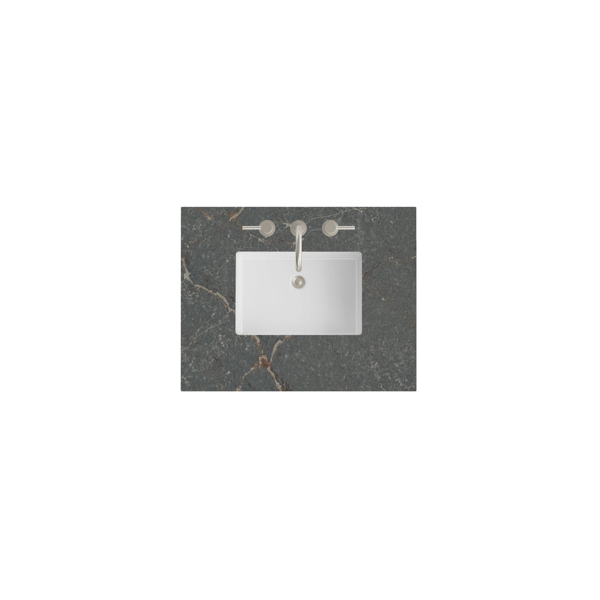 James Martin 30" Single Vanity Top with Parisien Bleu countertop