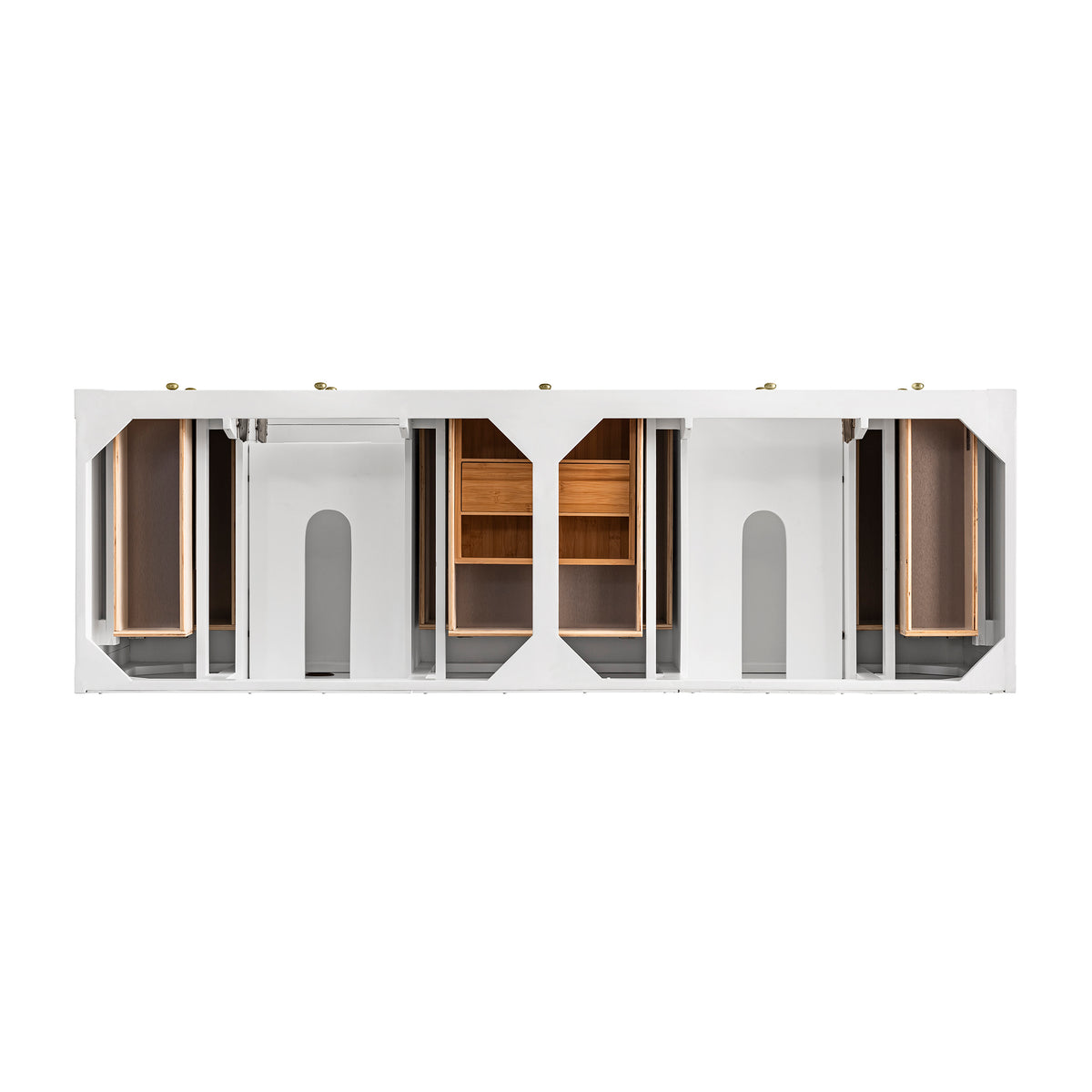 James Martin Breckenridge 72" Double Bathroom Vanity, Bright White, view 34