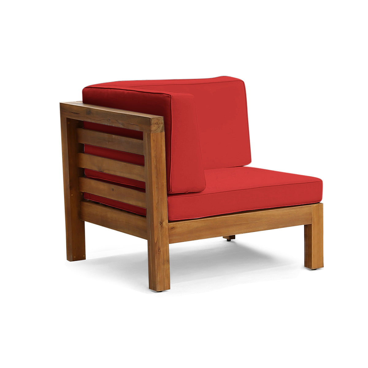 Oana L Arm Chair with Acacia Wood Frame - Multiple Colors, photo 4 of 10