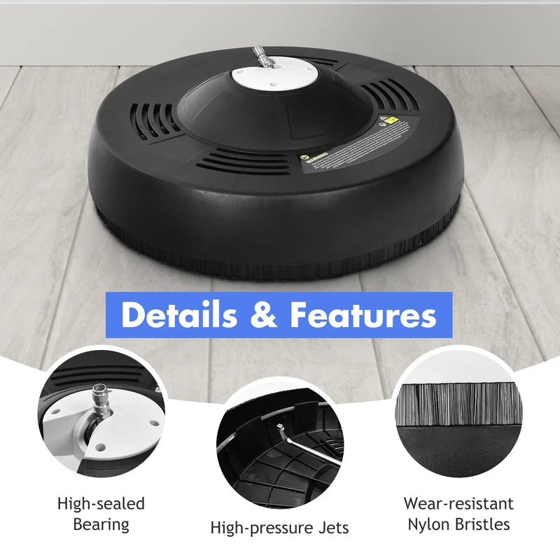 16 Inch Pressure Washer with 2 Spray Nozzles and 1/4-inch Quick-connect Extension Wands by DirectDeals