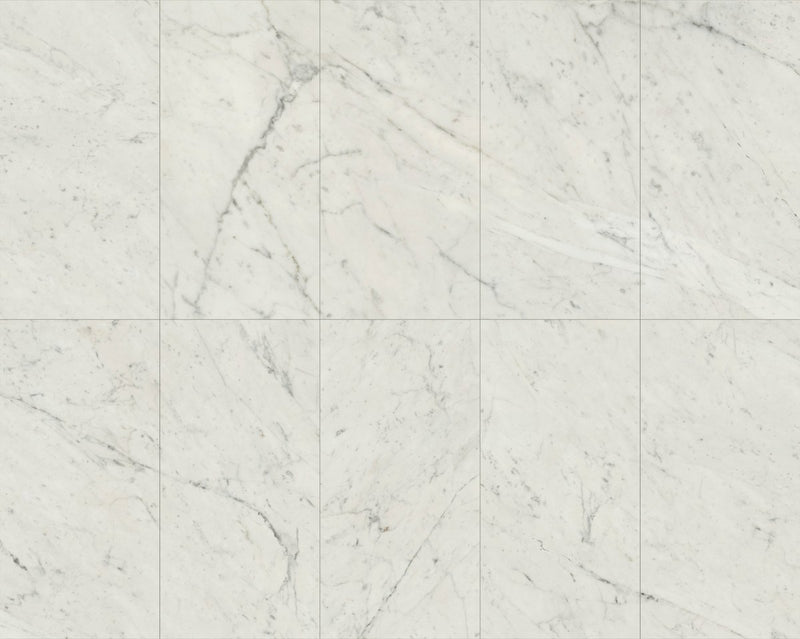 Classic 2.0 Bianco Carrara Honed 2x2 Marble Look Porcelain Mosaics 12x12 mosaic sheet