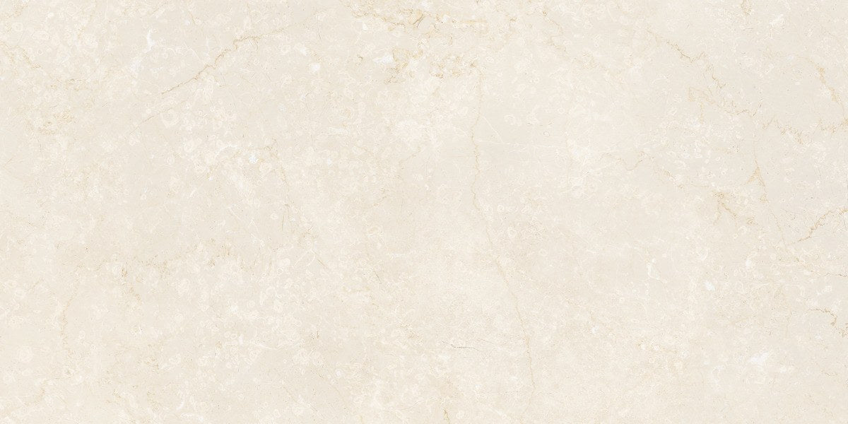 Classic Boutique Botticino Beige Natural Marble Look Porcelain Tiles 24x24 close up