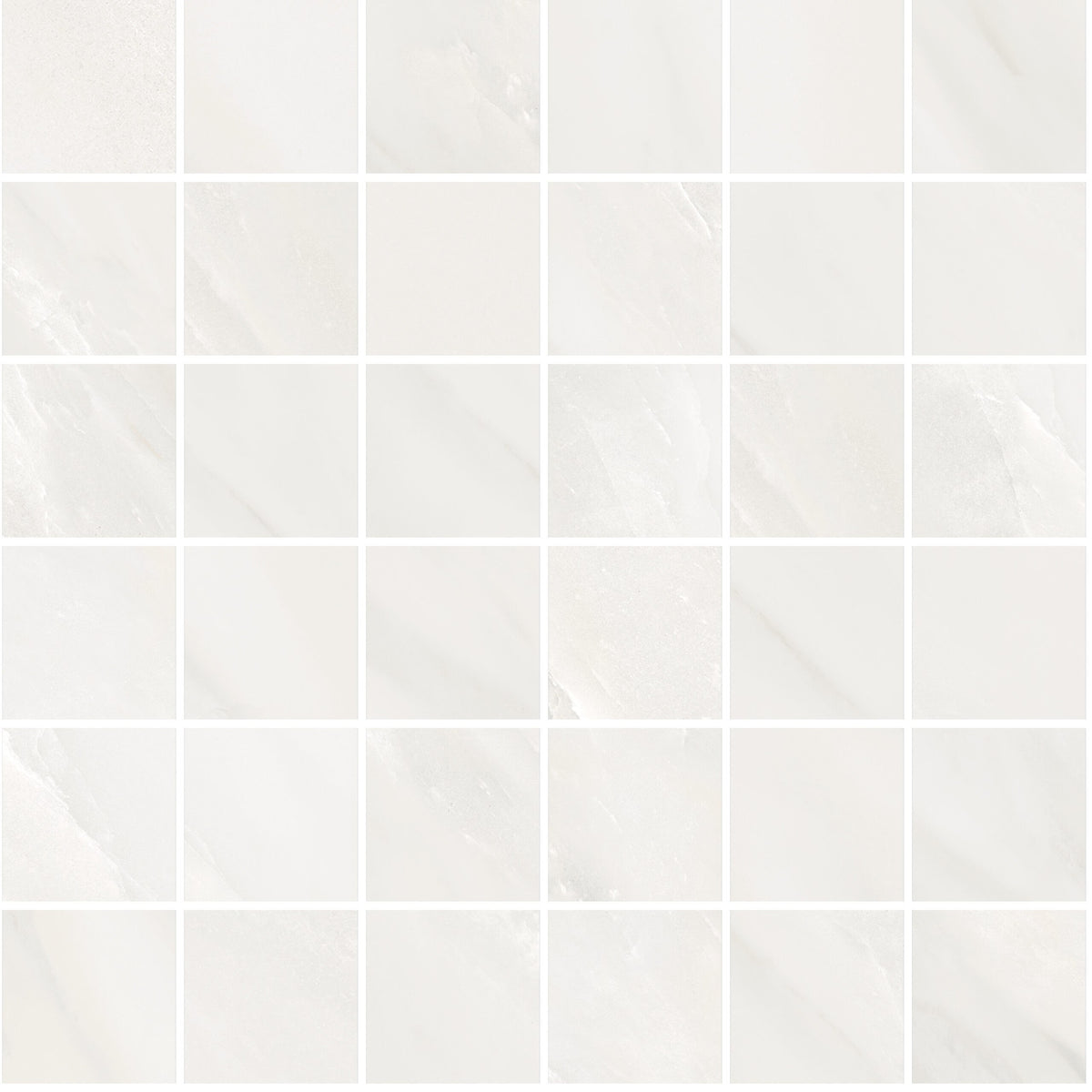 Classic Boutique Delicato Bianco Natural 2x2 Marble Look Porcelain Mosaics 12x12 mosaic sheet