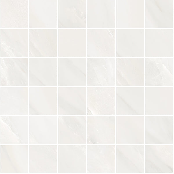 Classic Boutique Delicato Bianco Natural 2x2 Marble Look Porcelain Mosaics 12x12