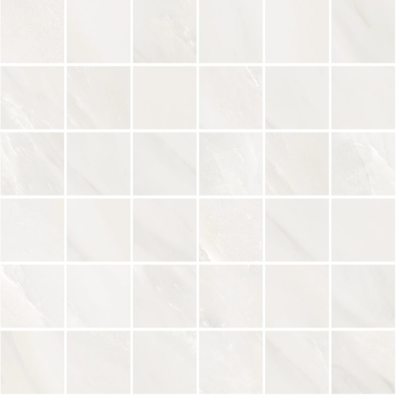 Classic Boutique Delicato Bianco Natural 2x2 Marble Look Porcelain Mosaics 12x12 mosaic sheet