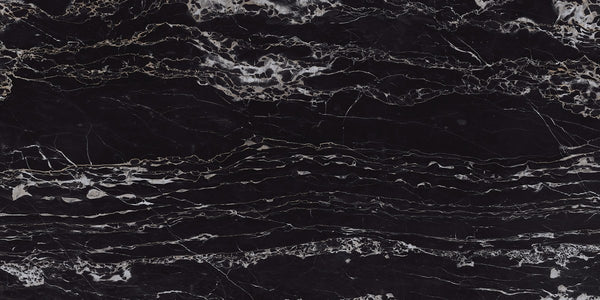 Classic Boutique Regalia Nero Natural Marble Look Porcelain Tiles 12x24