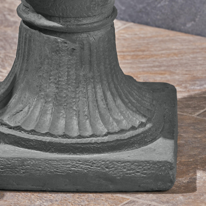 Classic Roman MGO Garden Urn Planter with Durable Magnesium Oxide - Black, photo 3 of 9