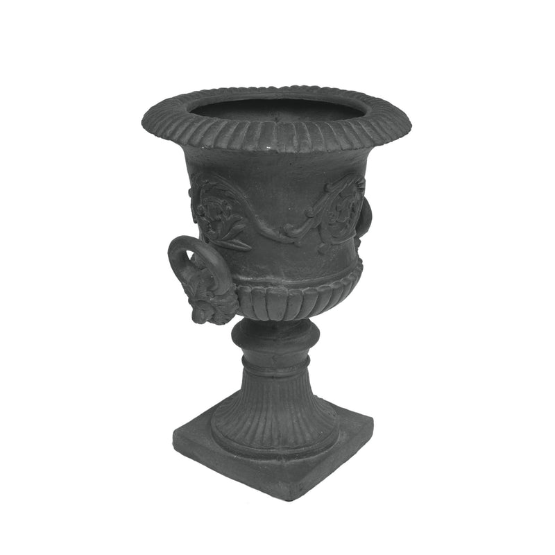 Classic Roman MGO Garden Urn Planter with Durable Magnesium Oxide - Black, photo 7 of 9