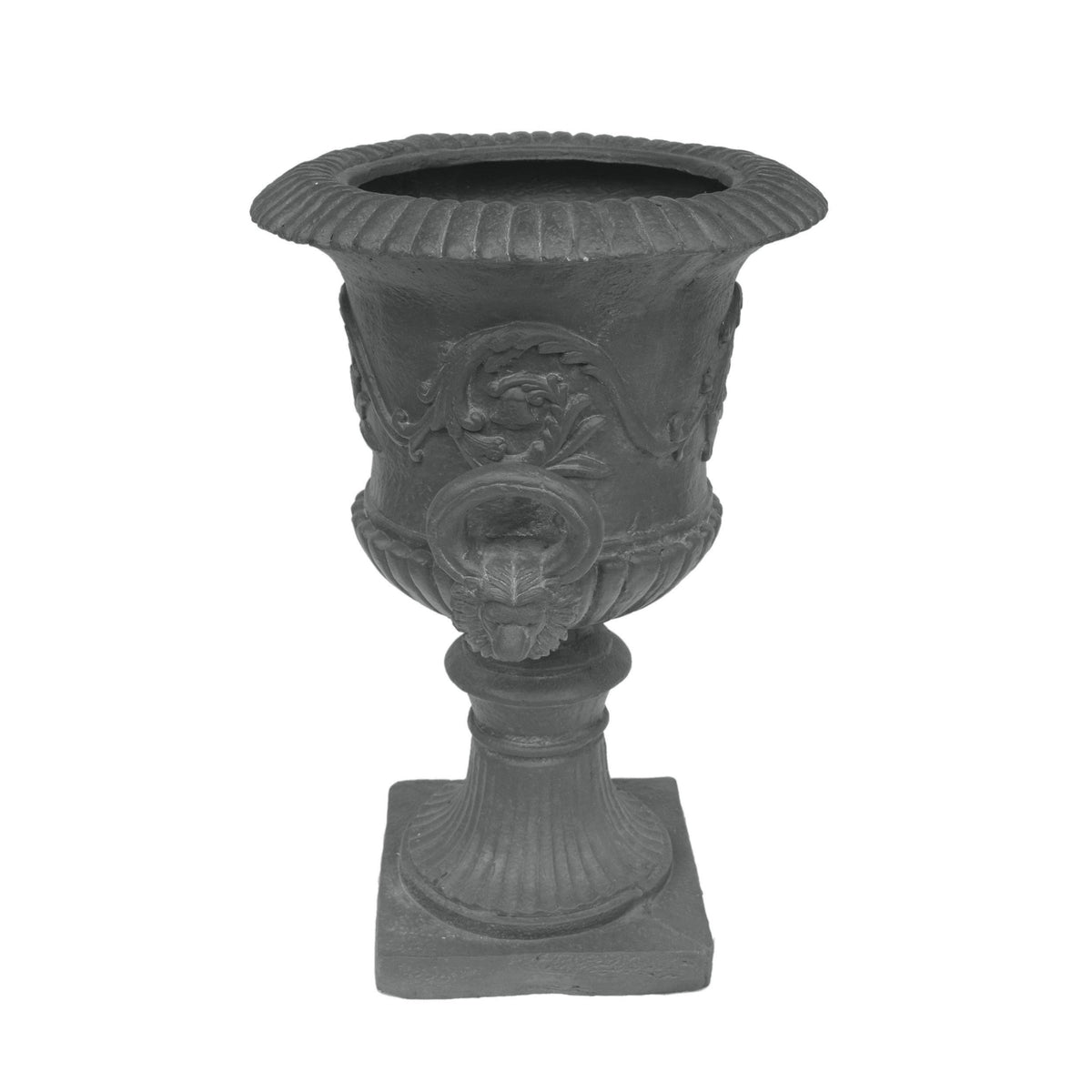 Classic Roman MGO Garden Urn Planter with Durable Magnesium Oxide - Black, photo 8 of 9