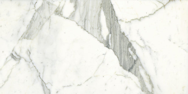 Classic Statuarietto Honed Marble Look Bullnose Porcelain Trim 3x12