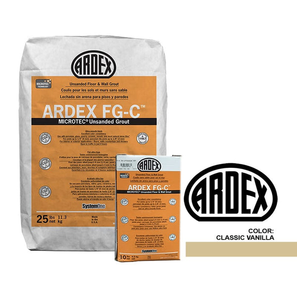 Classic Vanilla Tile Setting Materials Fg-c Unsanded Grout Various