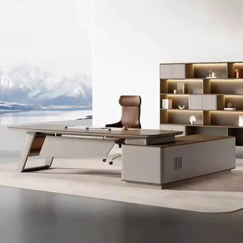 Canmore · Modern L-Shaped Executive Desk by Arc Grove