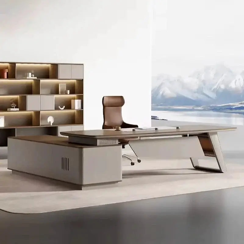 Canmore · Modern L-Shaped Executive Desk by Arc Grove