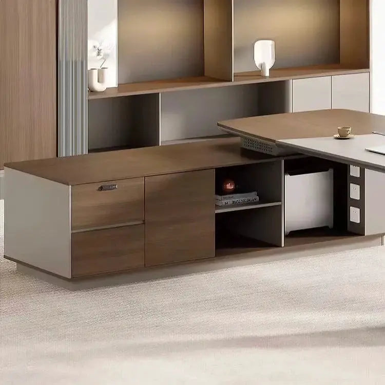 Canmore · Modern L-Shaped Executive Desk by Arc Grove