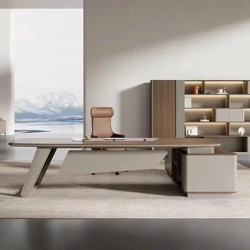 Canmore · Modern L-Shaped Executive Desk by Arc Grove