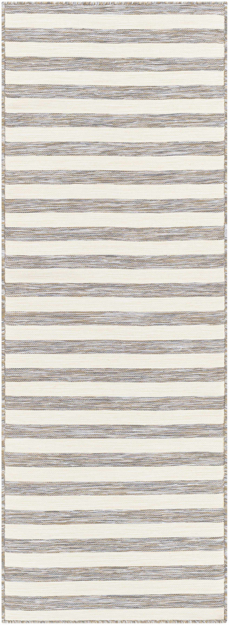 Bongaree Gray Striped Outdoor Carpet - Clearance by Boutique Rugs