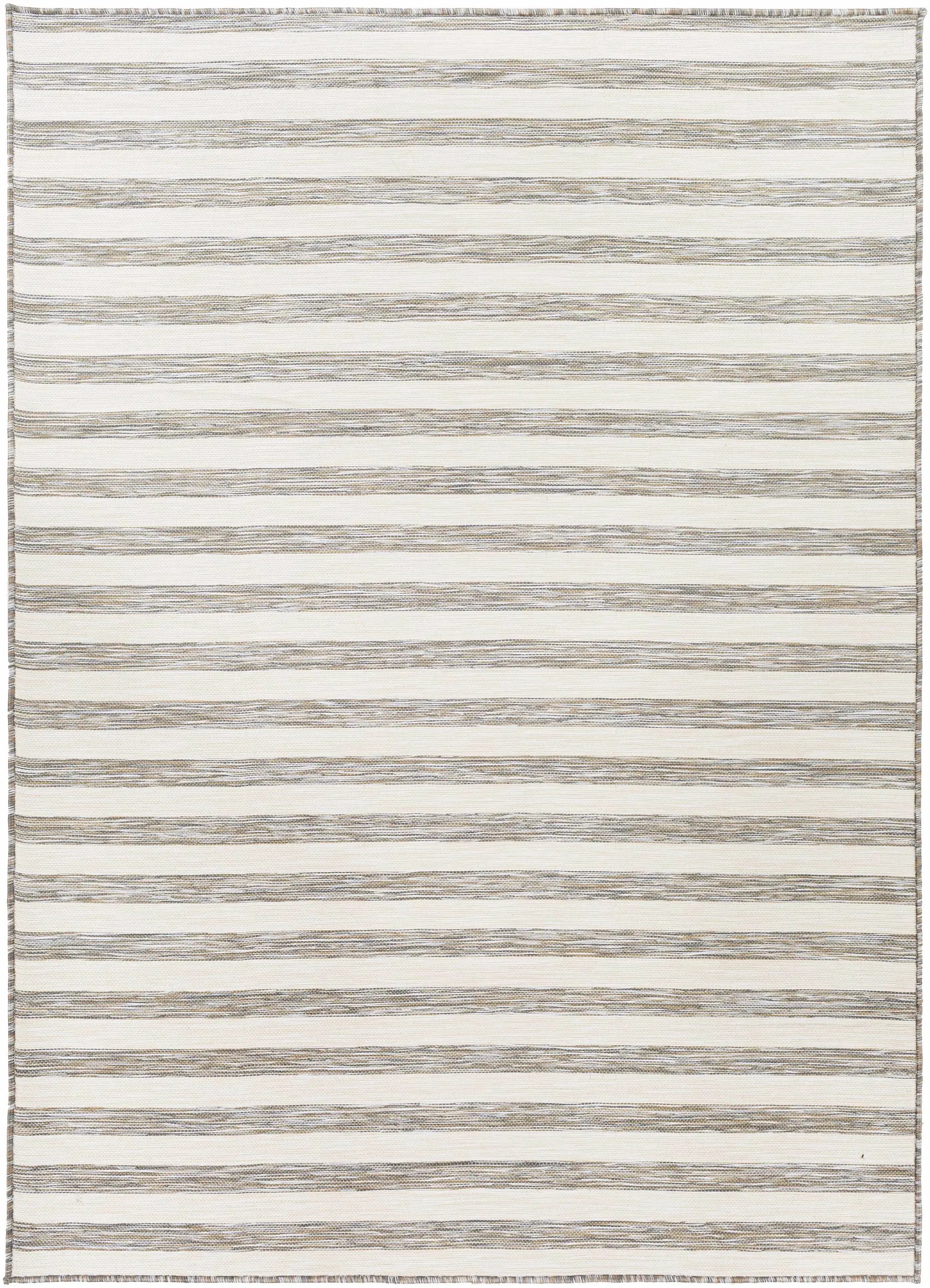 Bongaree Gray Striped Outdoor Carpet - Clearance by Boutique Rugs