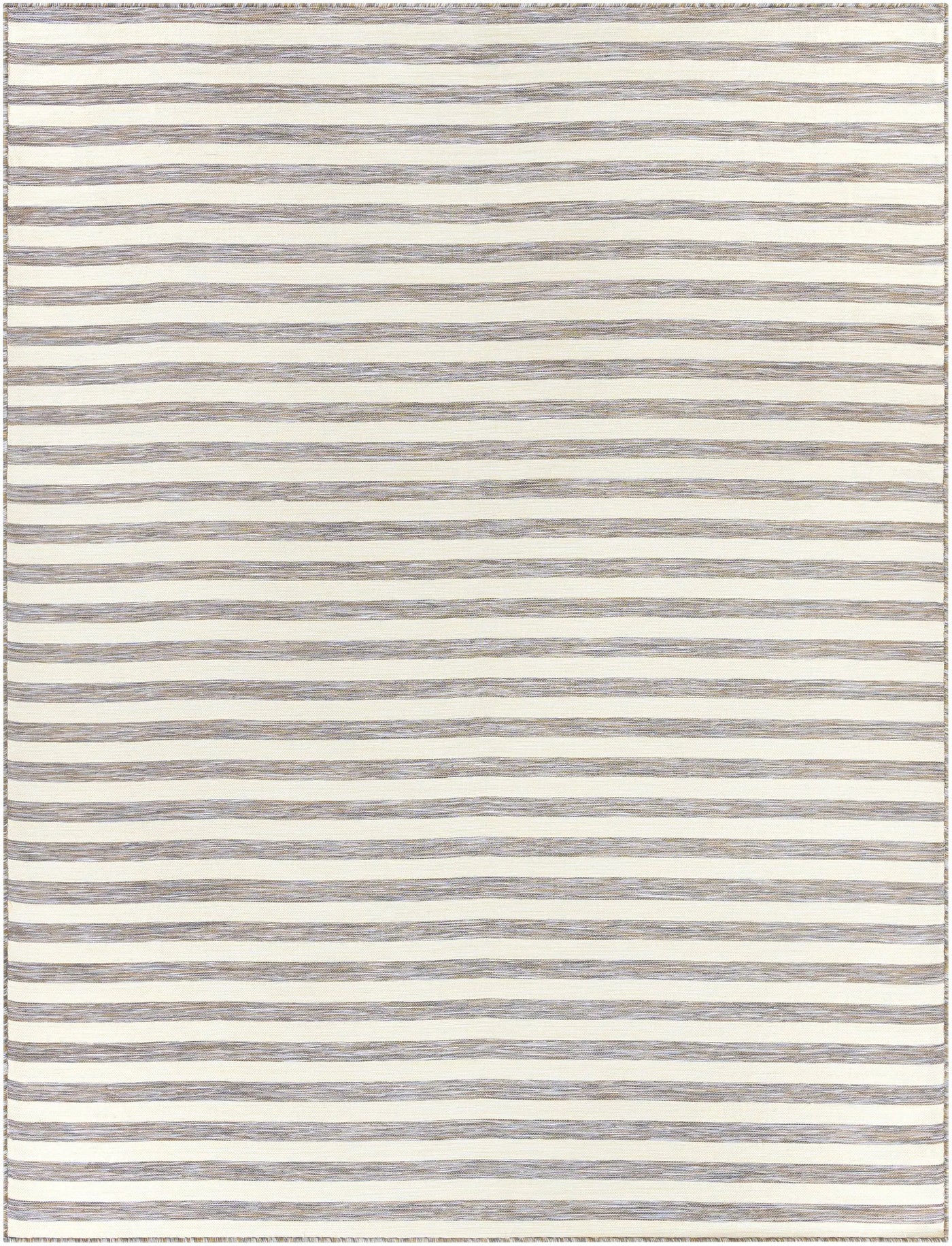 Bongaree Gray Striped Outdoor Carpet - Clearance by Boutique Rugs