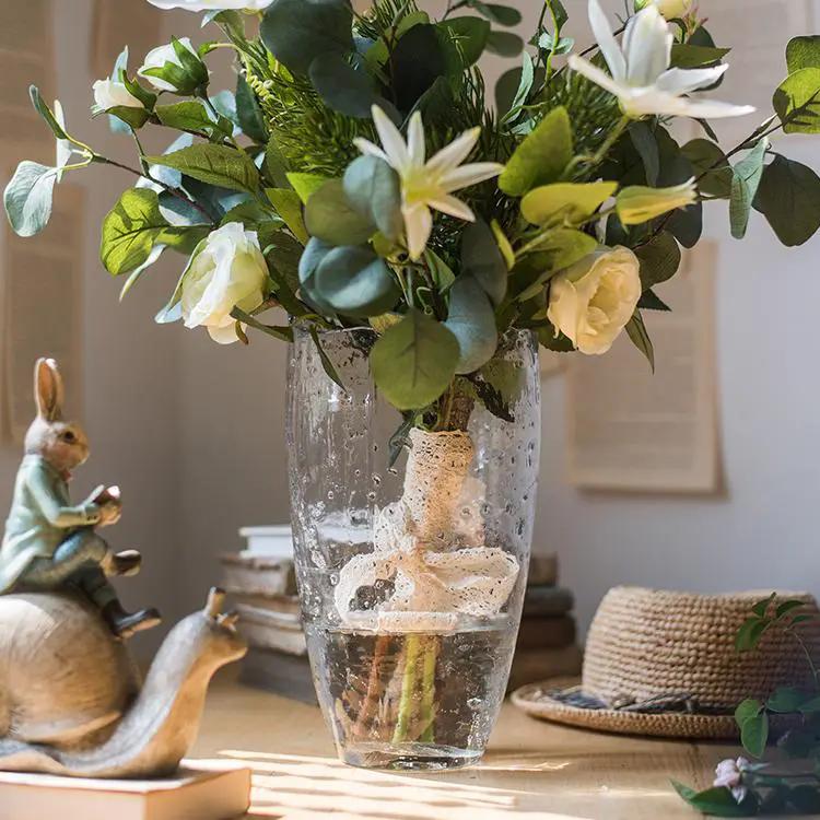 Clear Art Glass Vase by RusticReach
