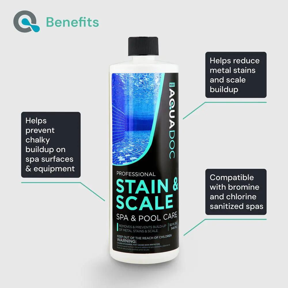 Spa Water Clarifier & Stain and Scale Bundle by AquaDoc