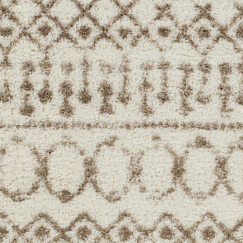 Monarch Cream&Tan Trellis Plush Rug by Boutique Rugs