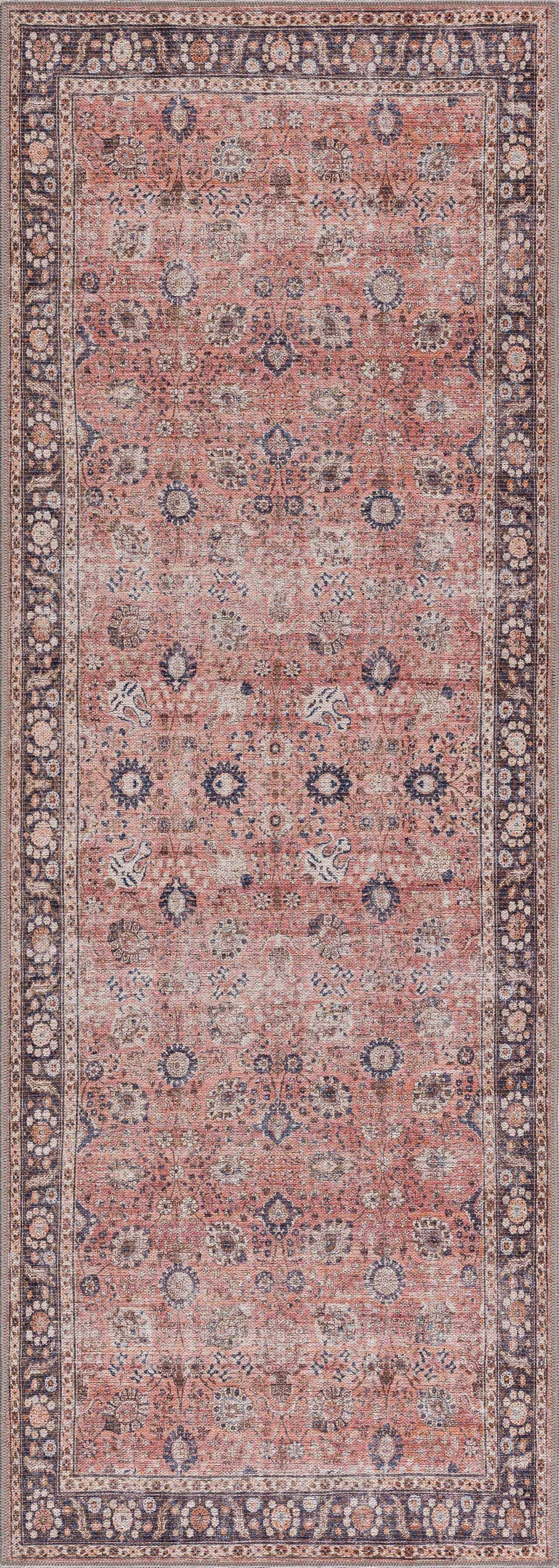 Ganyangan Red Washable Rug by Boutique Rugs