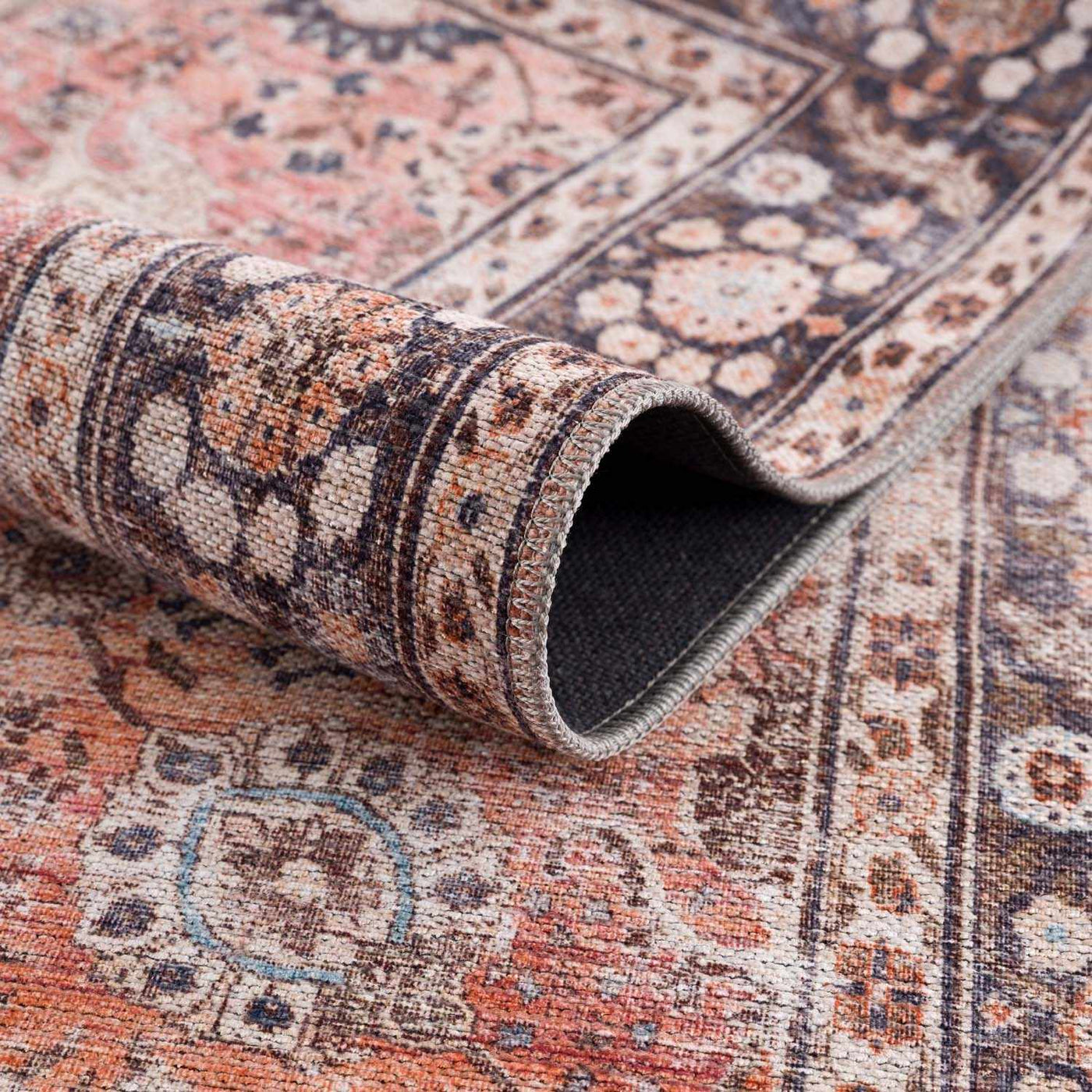 Ganyangan Red Washable Rug by Boutique Rugs