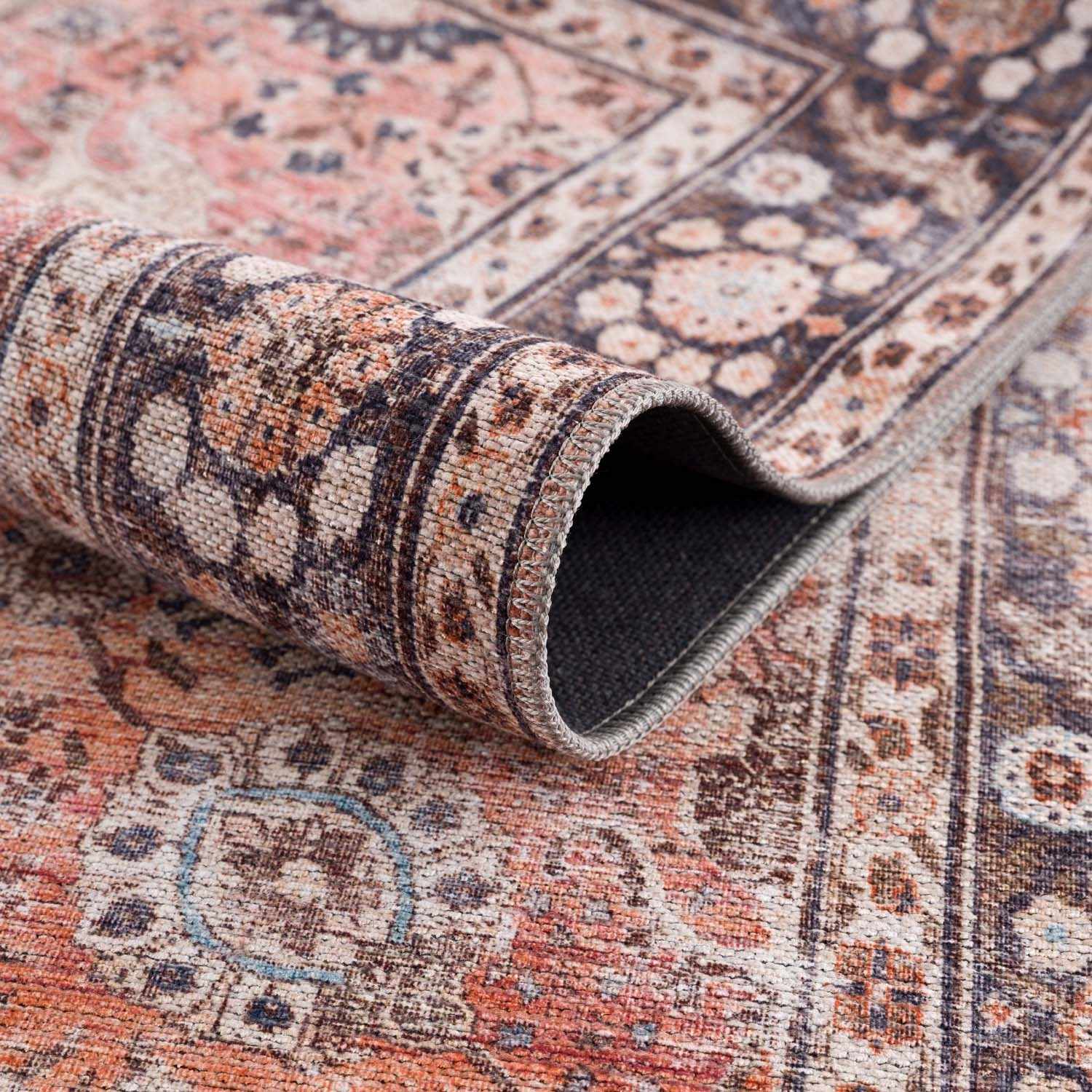Ganyangan Red Washable Rug by Boutique Rugs