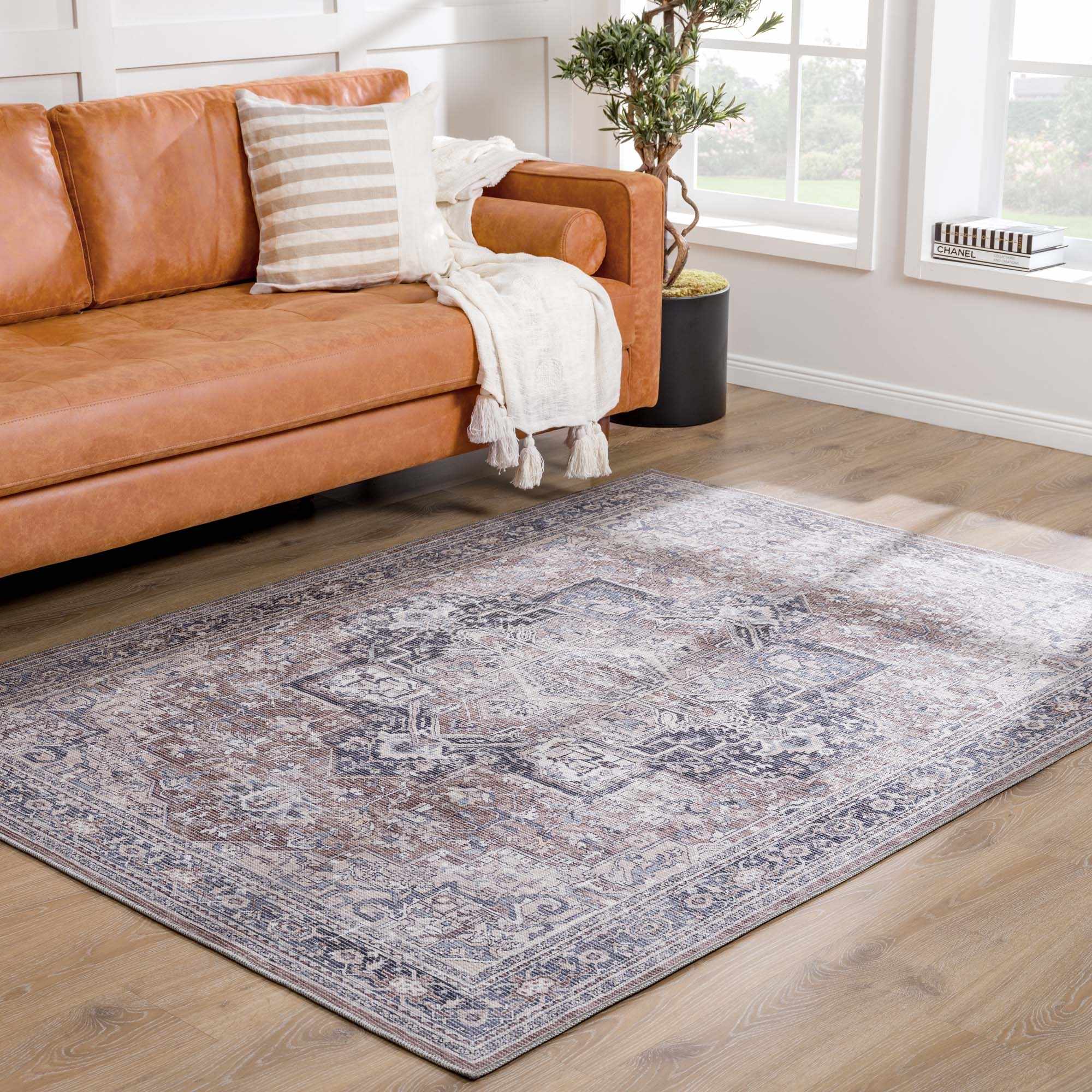 Abner Washable Area Rug - Clearance by Boutique Rugs