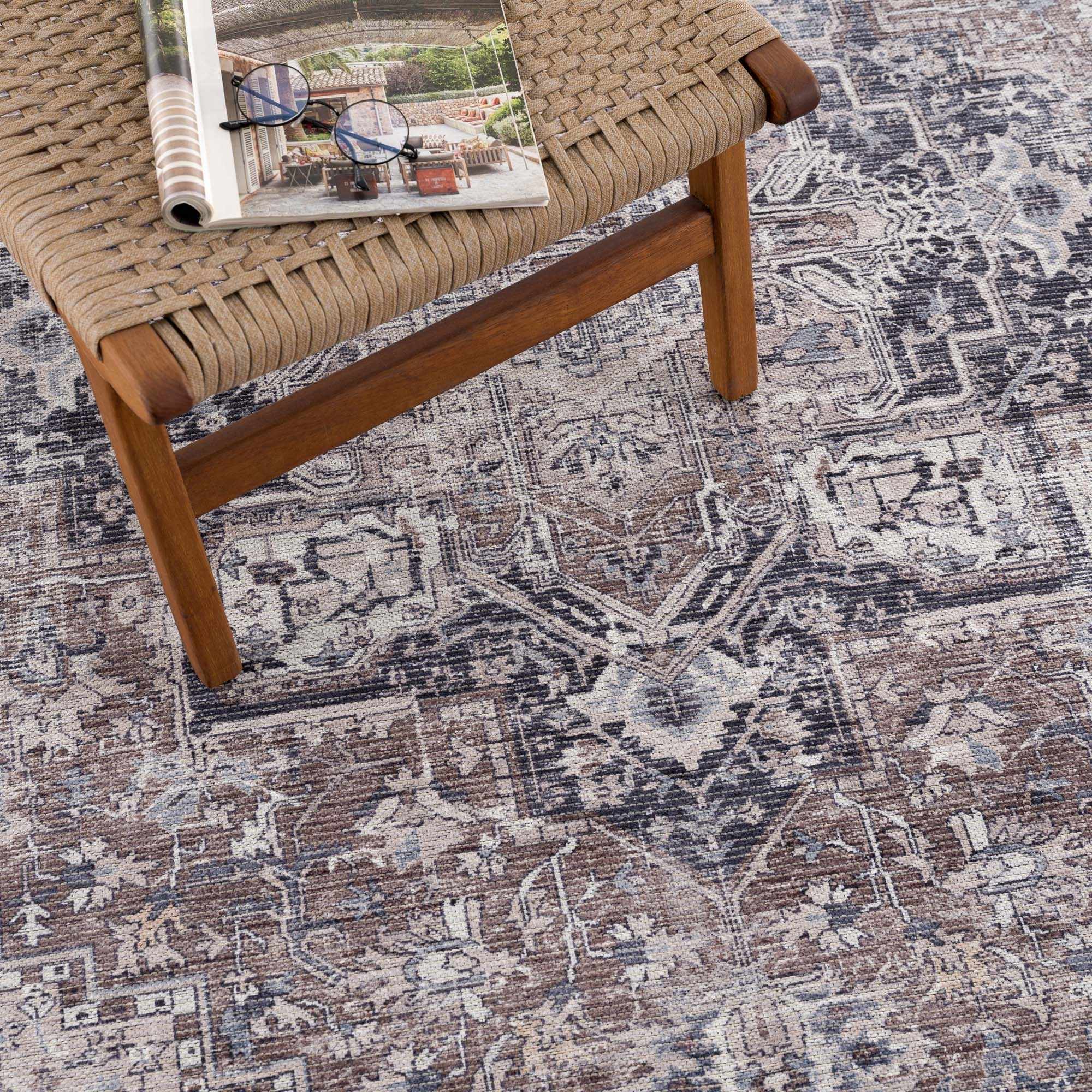 Abner Washable Area Rug - Clearance by Boutique Rugs