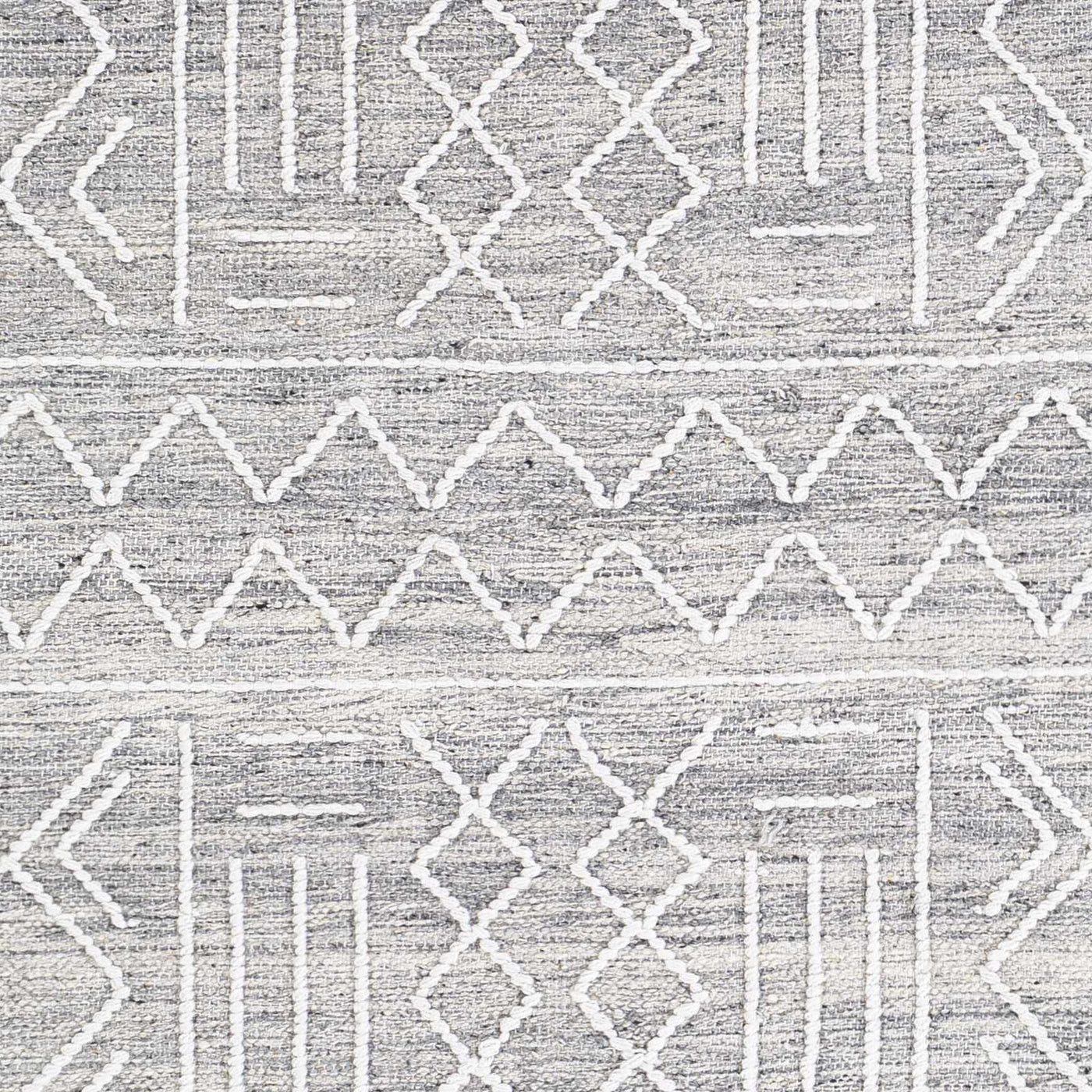 Gray Clintwood Wool Tassel Carpet - Clearance by Boutique Rugs