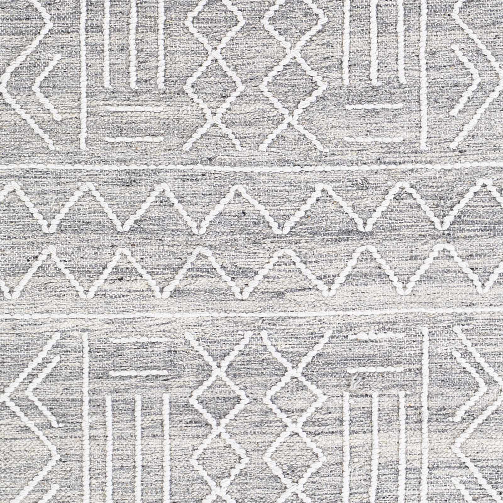Gray Clintwood Wool Tassel Carpet - Clearance by Boutique Rugs