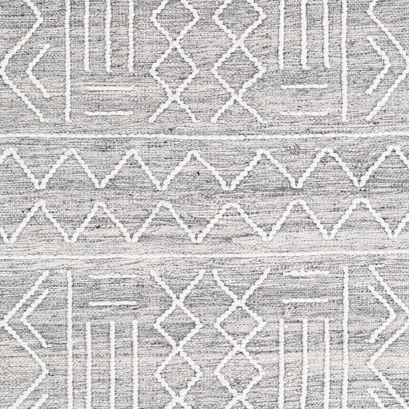 Gray Clintwood Wool Tassel Carpet - Clearance by Boutique Rugs