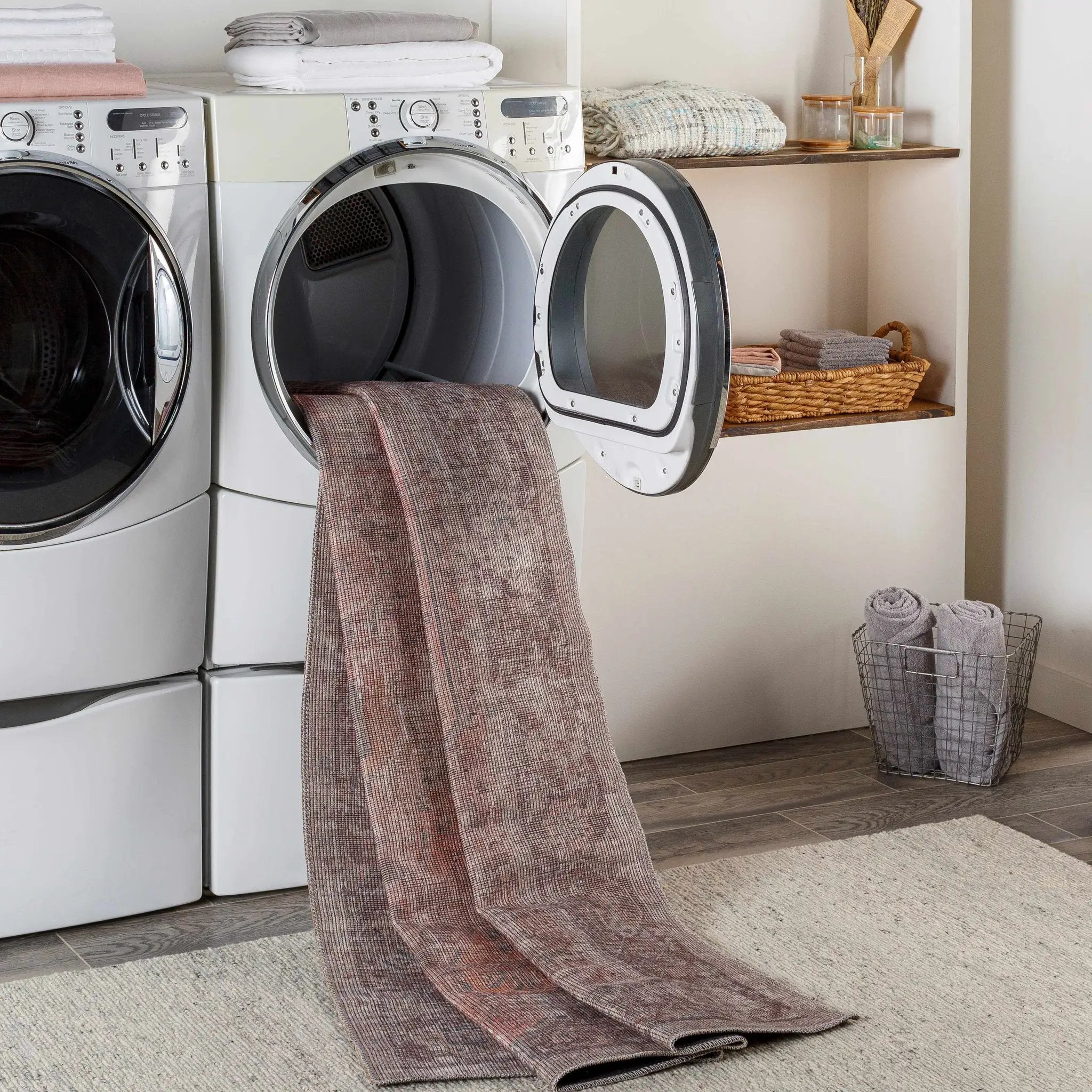 Clondalkin Washable Printed Jute Rug - Clearance by Boutique Rugs