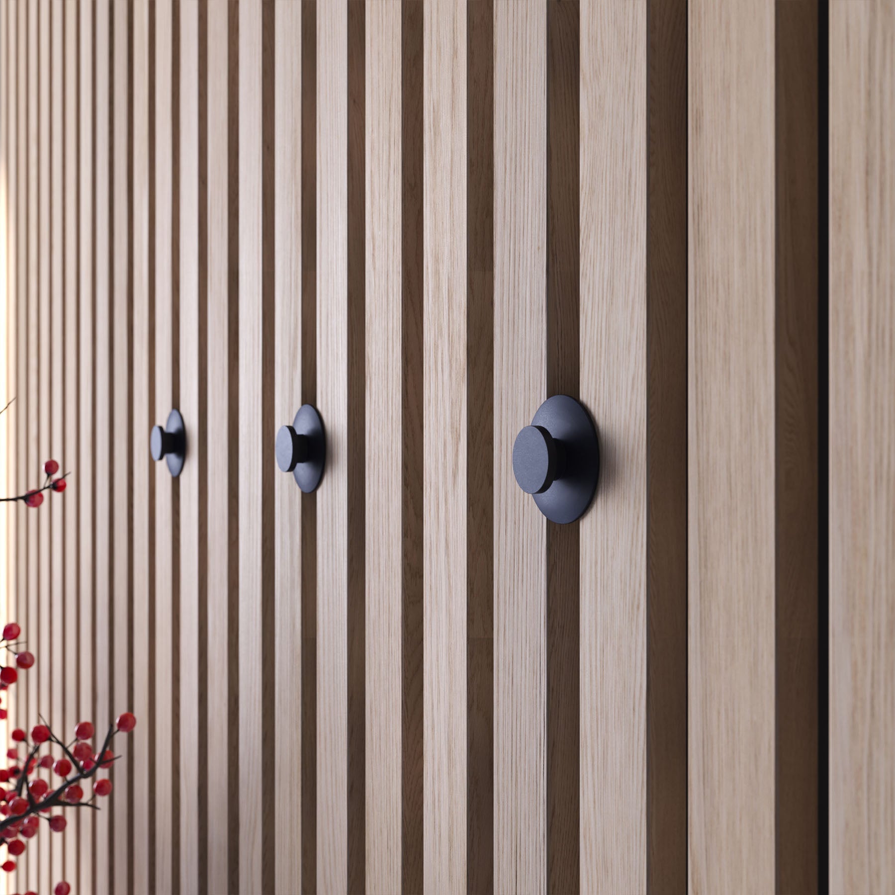 Wood Slat Panel Hook Kit (3-Pack) by andor willow