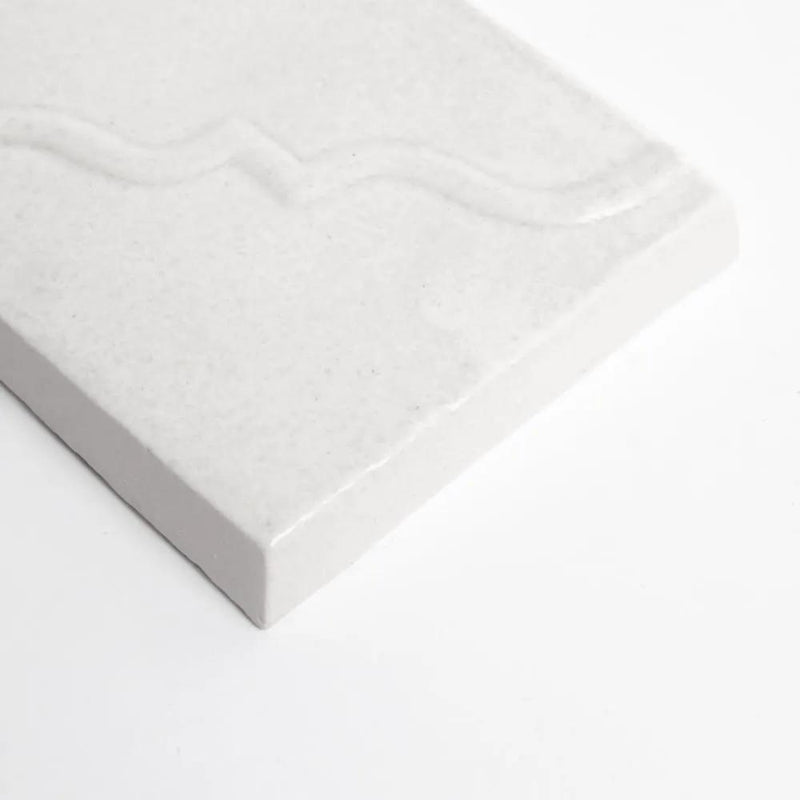 Cloud Glossy Ceramic Accent Tiles 3x6 closeup 2