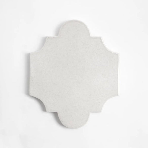 Cloud White Glossy San Felipe Ceramic Tiles 6x7 3/8