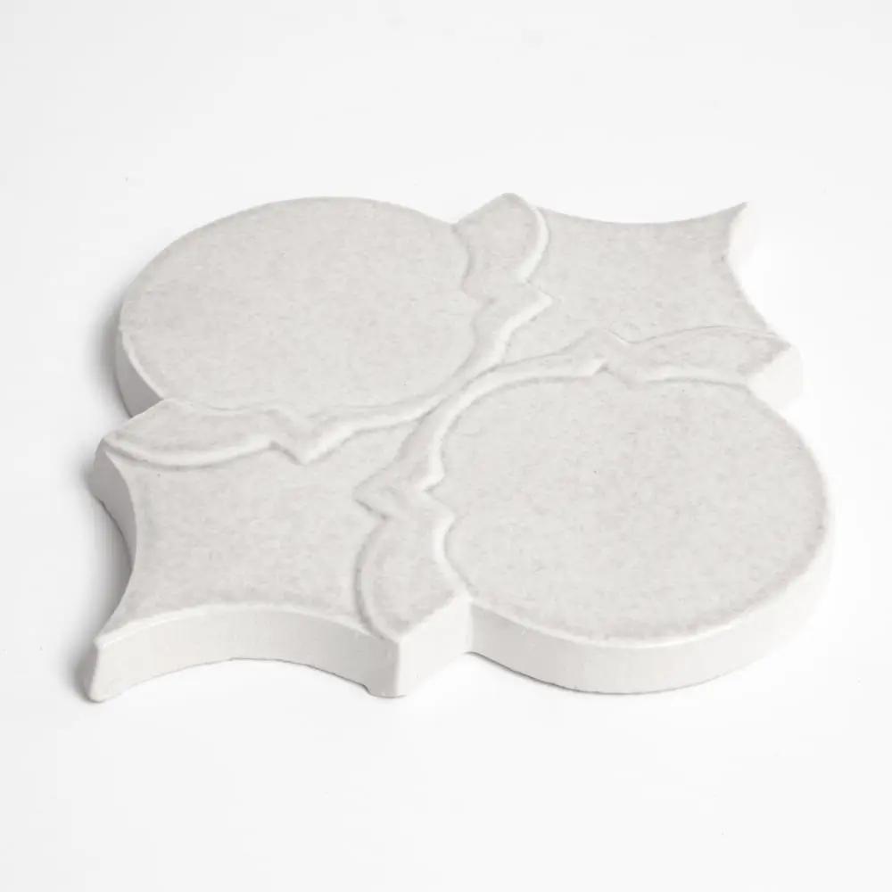 Cloud Glossy Sofia Ceramic Accent Tiles 6x8 closeup 1
