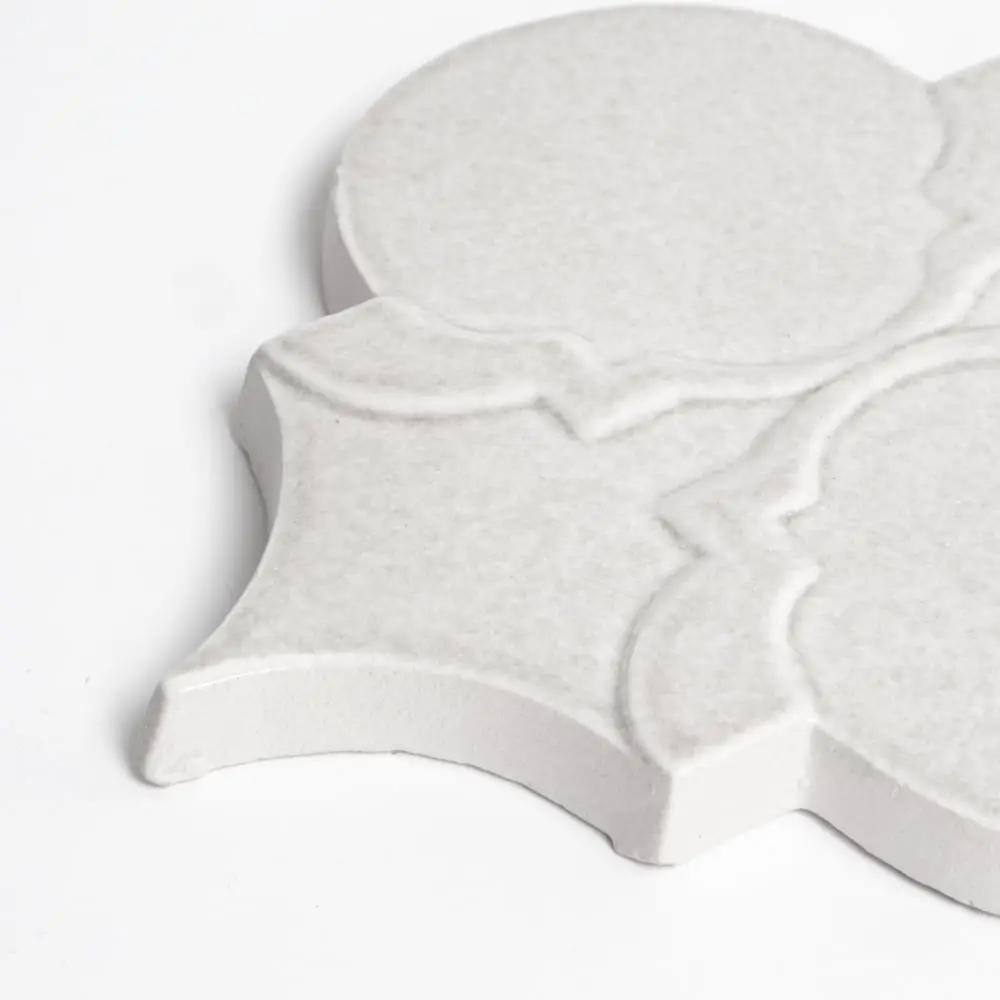 Cloud Glossy Sofia Ceramic Accent Tiles 6x8 closeup 2