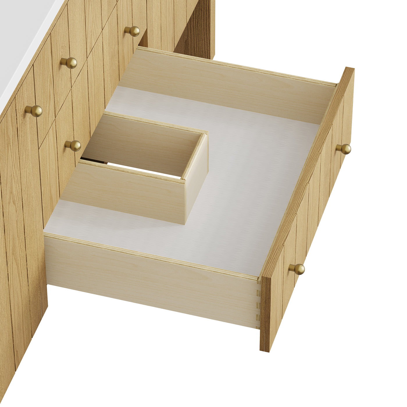 James Martin Hudson 60" Single Bathroom Vanity, Light Natural Oak by James Martin