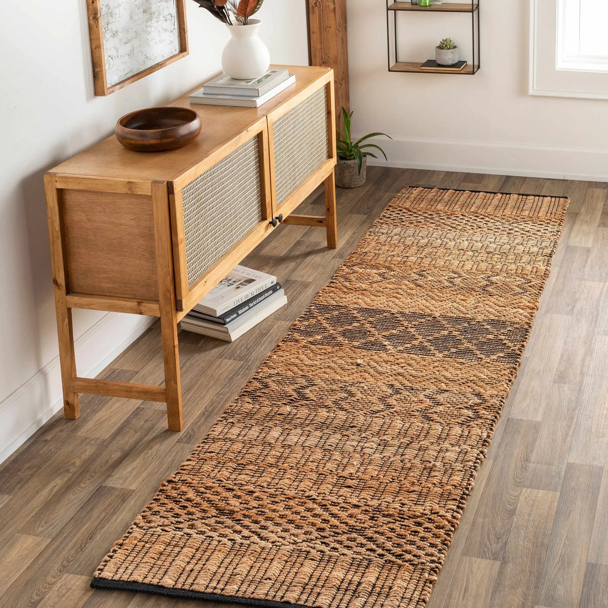 Cloverly Tribal Jute Carpet - Clearance by Boutique Rugs