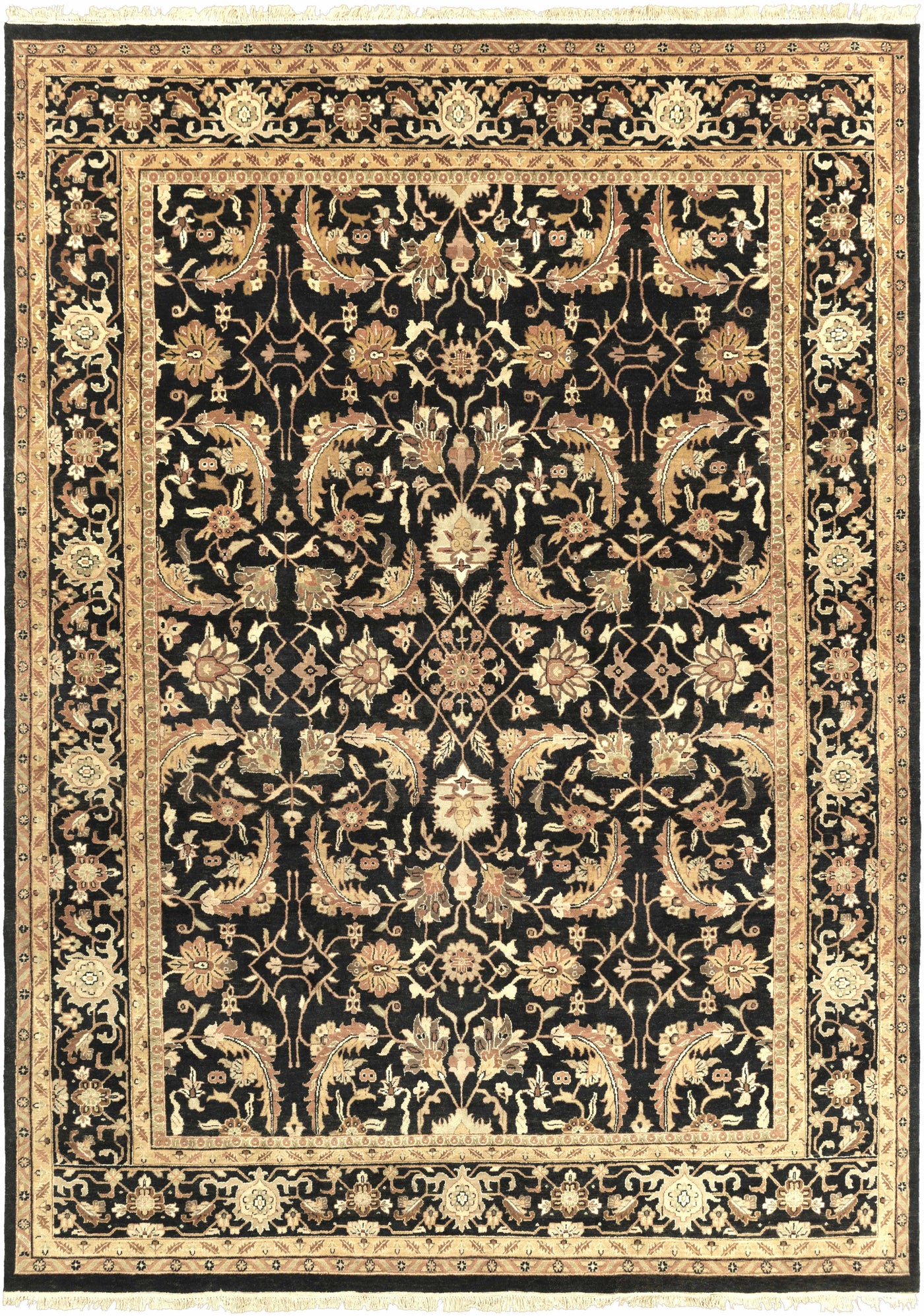 Black&Gold Premium Wool Rug - Clearance by Boutique Rugs