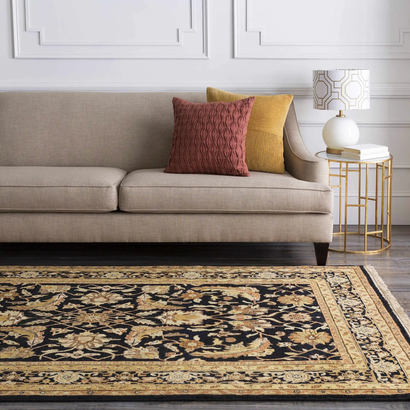 Black&Gold Premium Wool Rug - Clearance by Boutique Rugs
